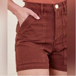 Big Bud Press Work Shorts, XXS, Fudge Brown